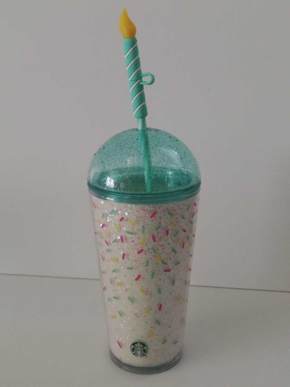 Starbucks Confetti Birthday Tumbler w/ Candle Straw – Limited Edition Style